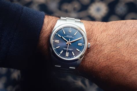 rolex oyster perpetual 41mm blue|rolex oyster perpetual 41 review.